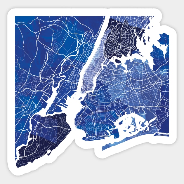 New York City Map Sticker by polliadesign